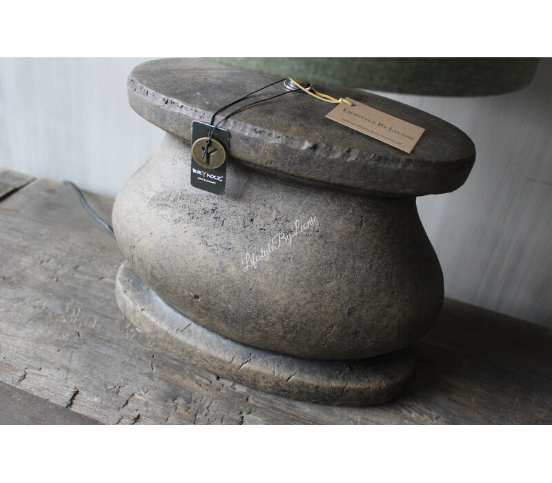 Brynxz ovale lampvoet Brown 30 x 17 x 26 cm