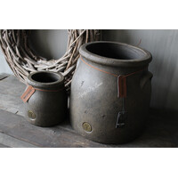 Brynxz set van 2 potten Brown 15 / 26 cm
