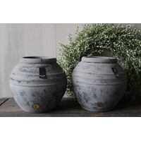 Brynxz ronde bol kruik Stone black 30 x 27 cm