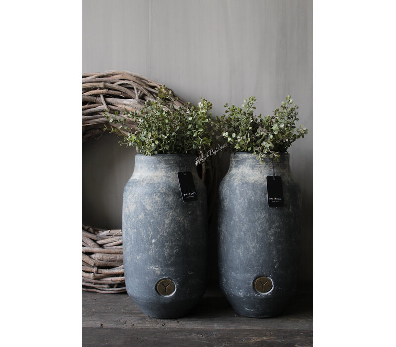 Brynxz hoge smalle vaas Ancient clay 30 x 15 cm