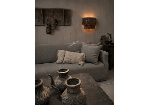 Wandlamp schijfjes Roest 40 cm