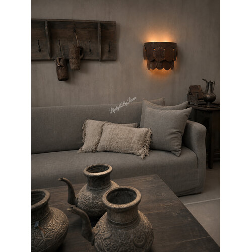 Wandlamp schijfjes Roest 40 cm 