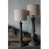 Baluster lampvoet Umber wood 55 cm