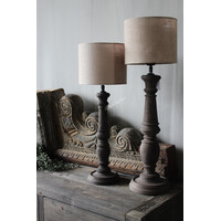 Baluster lampvoet Umber wood 55 cm