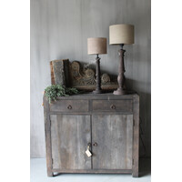 Baluster lampvoet Umber wood 55 cm