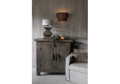 Wandlamp schijfjes Roest 40 cm