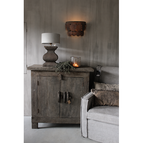 Wandlamp schijfjes Roest 40 cm 
