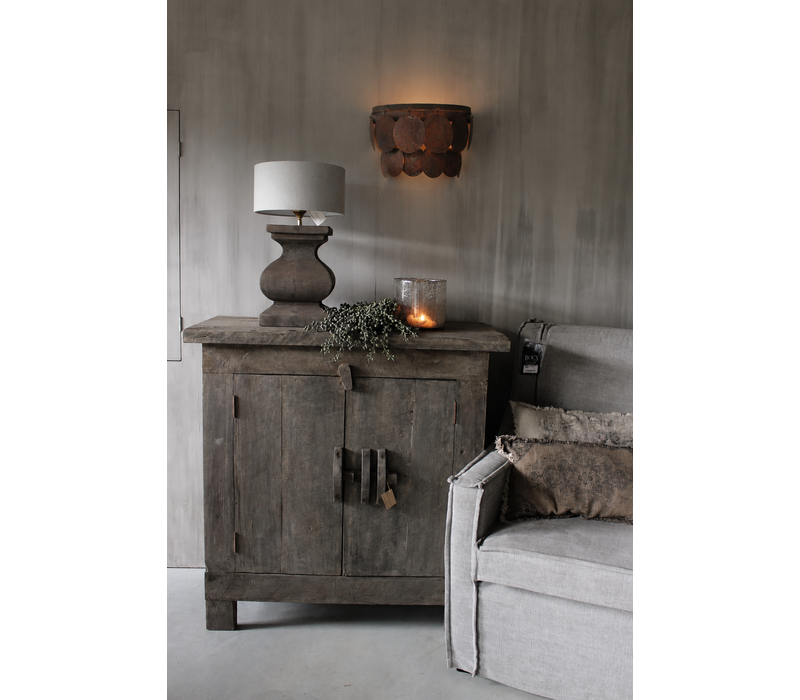 Wandlamp schijfjes Roest 40 cm