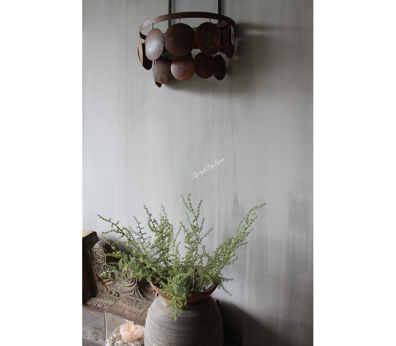 Wandlamp schijfjes Roest 40 cm