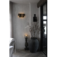 Wandlamp schijfjes Old black 40 cm