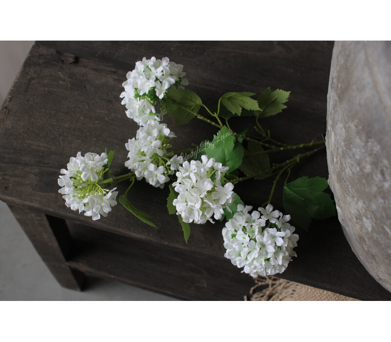 Namaak sneeuwbal tak White 83 cm