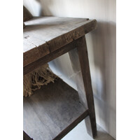 Hoffz Interior authentieke Sidetable met plank Old Black