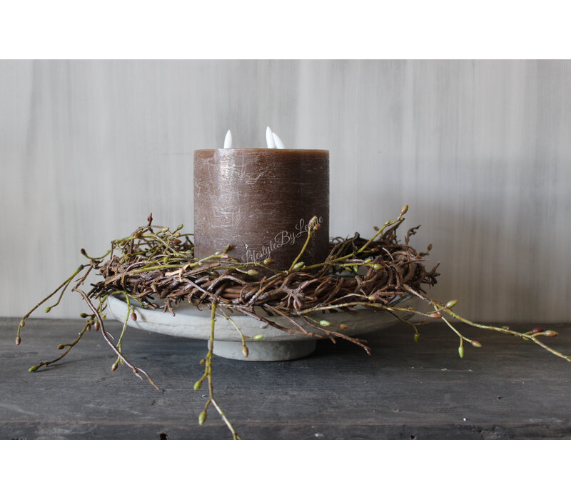 Namaak takkenkrans Betula knop 35 cm