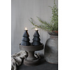 LED kerstboom kaars Black 20 x 10 cm