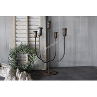 Metalen dinerkaars kandelaar 5-arms 47cmH