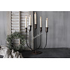 Metalen dinerkaars kandelaar 5-arms 47cmH