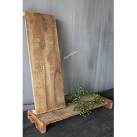 Langwerpige houten bajot 50 x 17 cm
