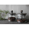 Glazen opberg pot Groningen 15x12cm