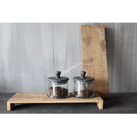Glazen opberg pot Groningen 15x12cm