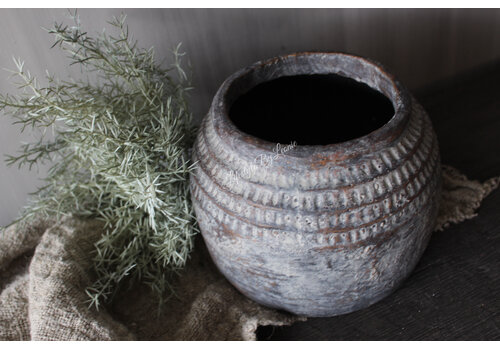 Stenen pot small Village 20x15cmH