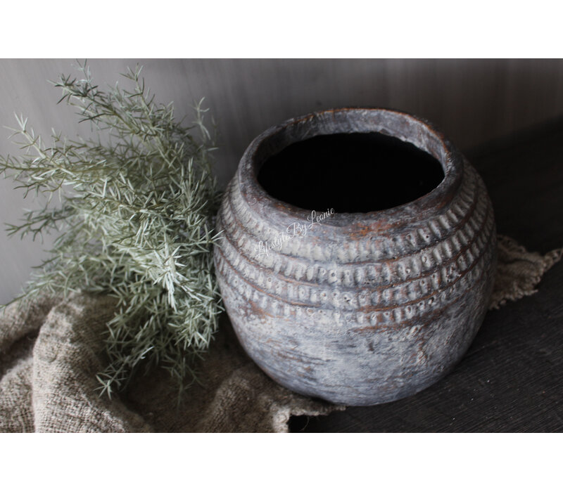 Stenen pot small Village 20x15cmH