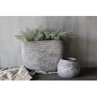 Stenen pot small Village 20x15cmH