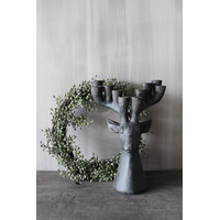 Kandelaar hert ornament voor 10 dinerkaarsen 35cm