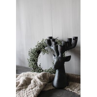 Kandelaar hert ornament voor 10 dinerkaarsen 35cm