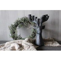 Kandelaar hert ornament voor 10 dinerkaarsen 35cm