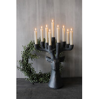 Kandelaar hert ornament voor 10 dinerkaarsen 35cm