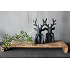 Ornament hert Old black 20cm