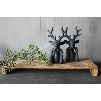 Ornament hert Old black 20cm