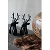 Ornament hert Old black 20 cm