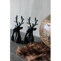 Ornament hert Old black 20cm