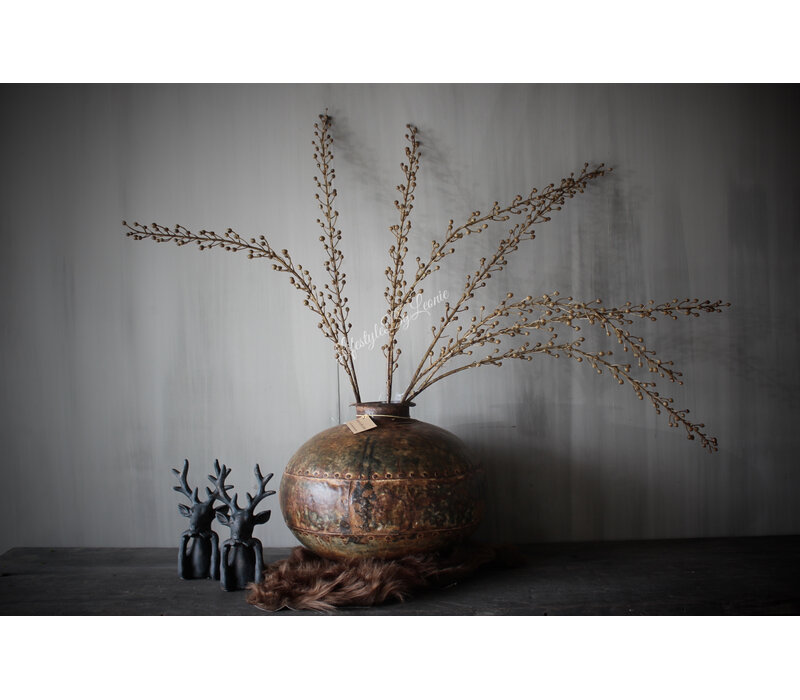 Ornament hert Old black 20cm