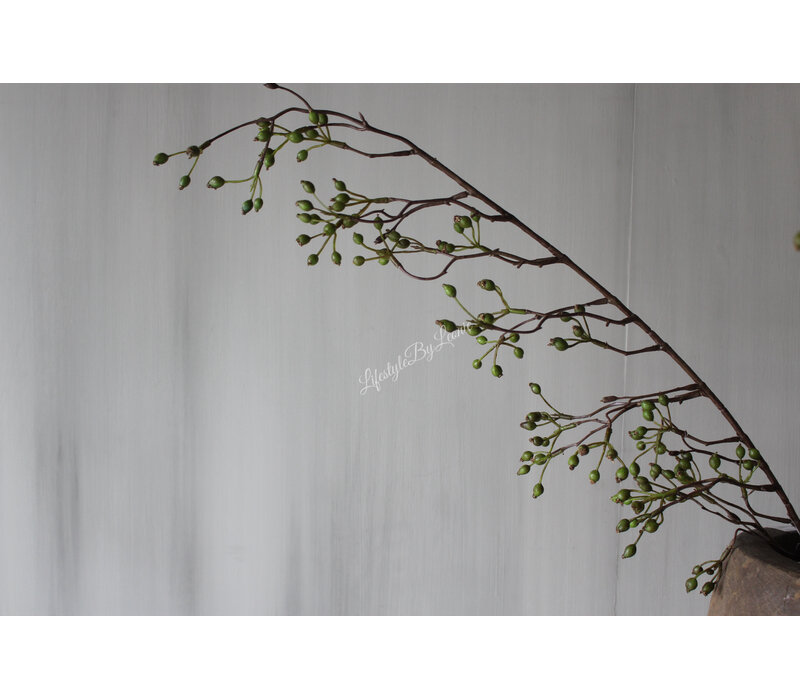 Namaak rozenbottel tak Rosa Canina groen 105cm