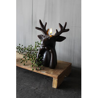 Led kaars Hert bruin 20cm