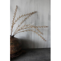 Namaak lange bruine bes tak Scrofularia 105cm
