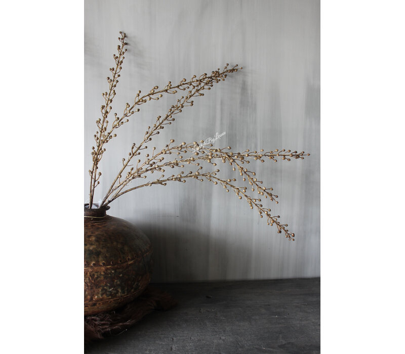 Namaak lange bruine bes tak Scrofularia 105cm