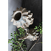 Stenen hert ornament Old Grey 19cm