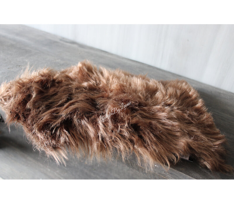 Namaak vacht bruin 45x30cm