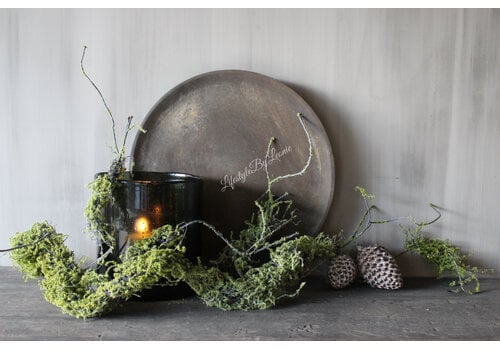 Lange namaak gedraaide mos tak Grey/green 115cm