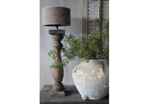 Houten baluster lampvoet Tomy 70 cm