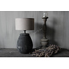 Stenen kruik lampvoet Druppel Old black 37 x 21cm