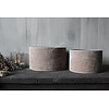 Cilinder lampenkap ruw linnen Taupe 25cm
