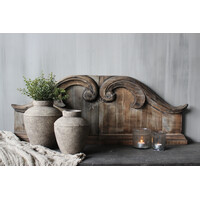 Sobere stenen kruik Taupe / black 22x18cm