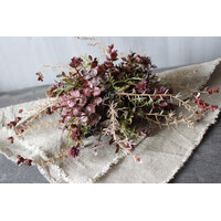 Namaak bos / deco bol Eucalyptus Burgundy 23cm