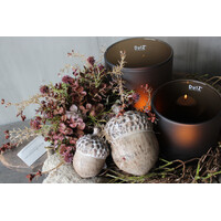 Namaak bos / deco bol Eucalyptus Burgundy 23cm