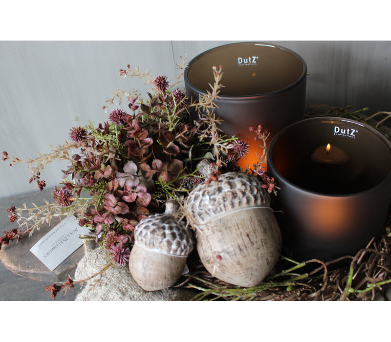 Namaak bos / deco bol Eucalyptus Burgundy 23cm