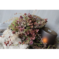 Namaak bos / deco bol Eucalyptus Burgundy 23cm